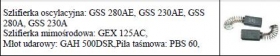  Szczotki węglowe E2.6 Wymiar: 5x8x15,5 / 1607014117