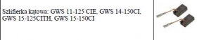  Szczotki węglowe E2.28BS Wymiar: 5x10x17 / 1607014176,172,138