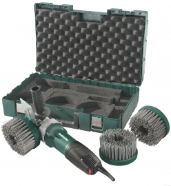 Metabo PE 12-175 Renovation Kit polerka kątowa z zestawem do renowacji - Metabo