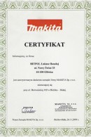 Certyfikat Makita 2009