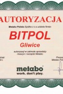 Certyfikta Metabo Autoryzacja 2009