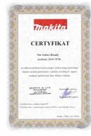 Certyfikat narzędzia spalinowe Makita i Dolmar 2014