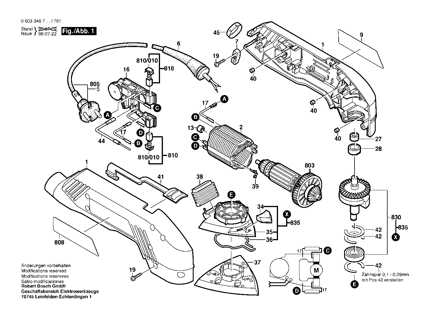 0603346734 SZLIFIERKA DELTA PDA 240 E Szlifierki typu